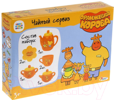 Набор игрушечной посуды Играем вместе Оранжевая корова / B1354519-R5
