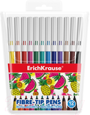 Фломастеры Erich Krause Washable / 53364 (12цв)