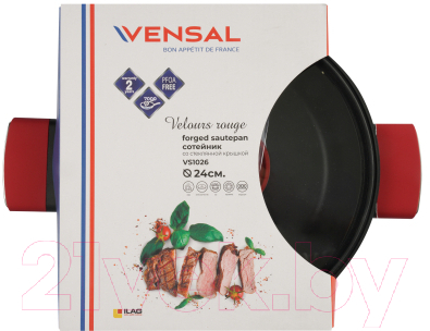 Сотейник Vensal Velours Rouge / VS1026