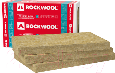 Минеральная вата Rockwool Rockton Super 1000x610x50 (упаковка 12шт)