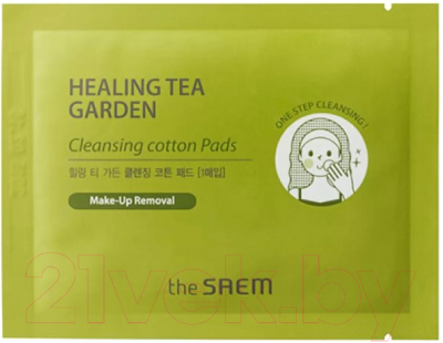 Пэд для лица The Saem Healing Tea Garden Cleansing Cotton Pads (7мл)