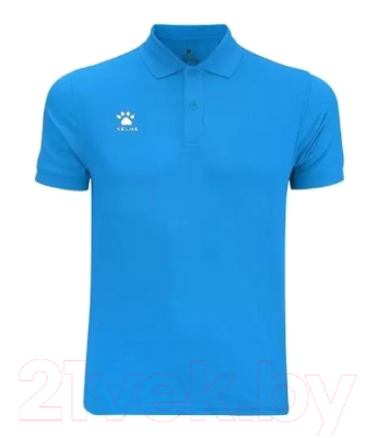 Футболка спортивная детская Kelme Kids Polo / 3893064-906 (р.160, голубой)