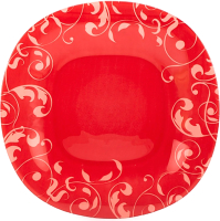 Тарелка столовая мелкая Luminarc Jazzi Carine red P7263 - 