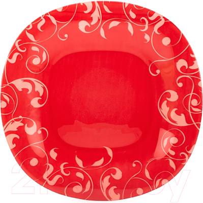 Тарелка столовая обеденная Luminarc Jazzi Carine red P7263