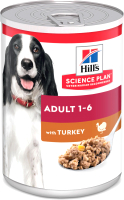 Влажный корм для собак Hill's Science Plan Adult With Turkey / 607097 (370г) - 