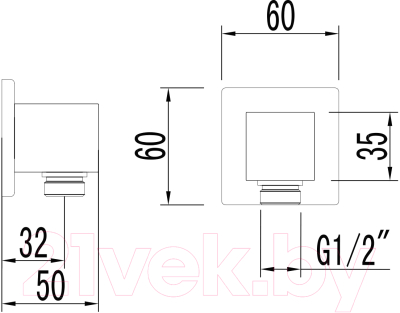 Подключение для душевого шланга LEMARK LM4583C