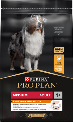 Сухой корм для собак Pro Plan Medium Adult с курицей (7кг)