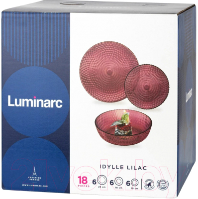 Набор тарелок Luminarc Idylle Lilac A0012