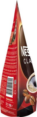 Кофе растворимый Nescafe Classic с добавлением молотого (190г)