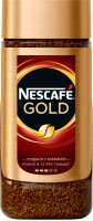 Кофе растворимый Nescafe Gold с добавлением молотого (стекло) (95г) - 