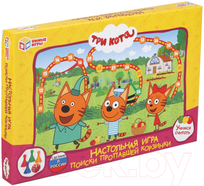 

Настольная игра Умные игры, Три кота. Поиски пропавшей корзинки / 4630115520023