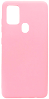 Чехол-накладка Case Matte для Galaxy A21s (светло-розовый) - 