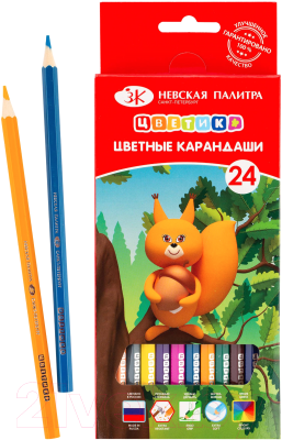 Набор цветных карандашей Цветик 37411403 (24цв)