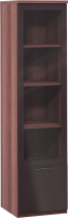 

Шкаф-пенал с витриной Шатура, Rimini Choco F9W-01.CH/CI / 480924
