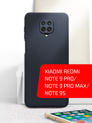 Чехол-накладка Volare Rosso Jam для Note 9 Pro/Note 9 Pro Max/Note 9S (черный)