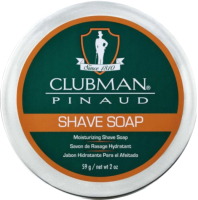 Крем для бритья Clubman Мыло Shave Soap Натуральное (59г) - 