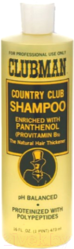 Шампунь для волос Clubman Country Club Shampoo Восстанавливающий д/ежедневного применения