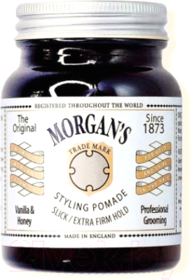 Паста для укладки волос Morgans Pomade ваниль и мед экстра сильная фиксация (50г)