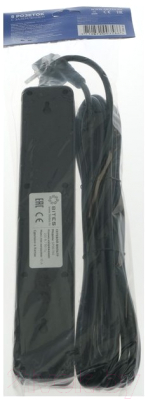 Сетевой фильтр 5bites SP5B-150 5S (5 розеток, 5м, черный)