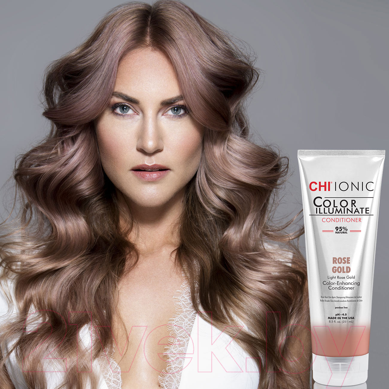 Оттеночный бальзам CHI Ionic Color Illuminate Conditioner  (251мл, Rose Gold )