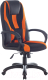 Кресло геймерское Brabix Premium Rapid GM-102 / 532420 (черный/оранжевый) - 