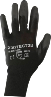 

Перчатки защитные Protect2U, Black Line 10 / 6235