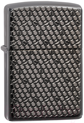 Зажигалка Zippo Hexagon Design / 49021 (черный)