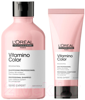 

Набор косметики для волос L'Oreal Professionnel, Serie Expert Vitamino Color 2022 Шампунь 300мл+Кондиционер 200мл