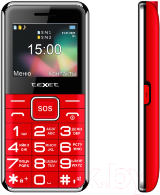 Мобильный телефон Texet TM-B319 (красный)