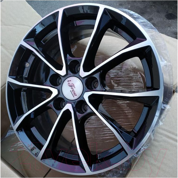 Литой диск iFree Джет 16x6.5" 5x112мм DIA 57.1мм ET 46мм Black Jack — фото 3