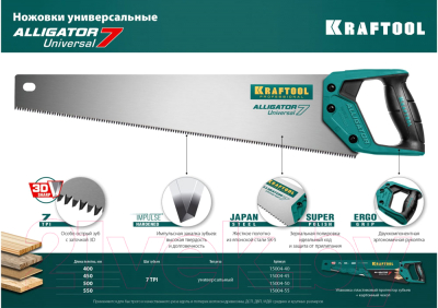 Ножовка Kraftool 15004-55