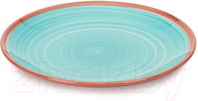 Тарелка столовая обеденная Fioretta Wood Blue TDP430