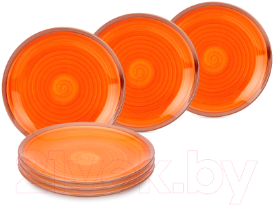 Тарелка столовая обеденная Fioretta Wood Orange TDP440