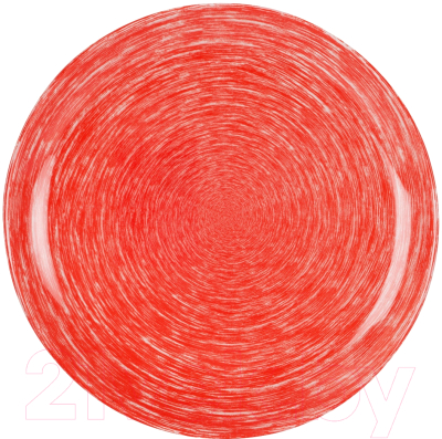 Тарелка столовая обеденная Luminarc Brush Mania Red P1400