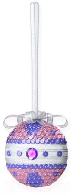 Набор для творчества Десятое королевство Елочная игрушка своими руками Медальон / 04093 (фиолетовый)