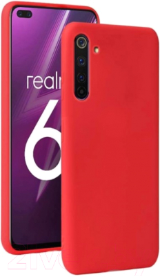 Чехол-накладка Case Matte для Realme 6 (красный)