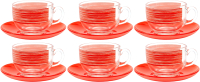 Набор для чая/кофе Luminarc Brushmania Red P8983 - 