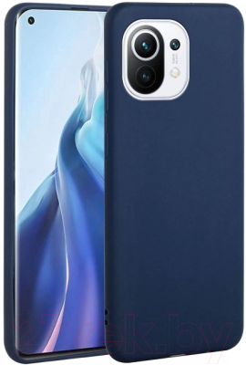 Чехол-накладка Case Matte для Xiaomi Mi 11 (темно-синий)