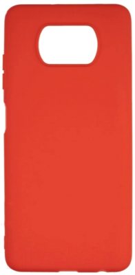 Чехол-накладка Case Matte для Poco X3/X3 Pro (красный)