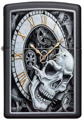 Зажигалка Zippo Skull Clock Design / 29854