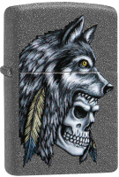 Зажигалка Zippo Wolf Skull Feather Design / 29863 - 