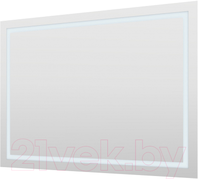 Зеркало Пекам Astra 1 120x80 / astra1-120x80scl (с подсветкой, сенсором на прикосновение и часами)