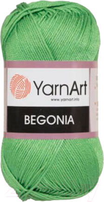 Пряжа для вязания Yarnart Begonia 6332 (169м, зеленый)