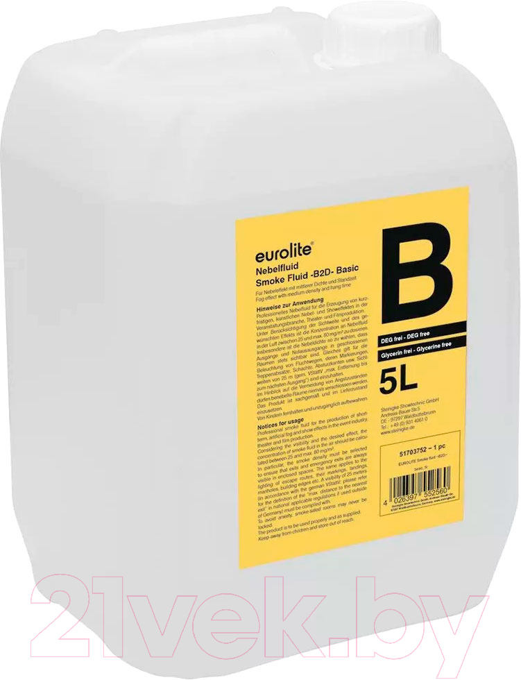 Жидкость для генератора дыма Eurolite B2D (5л)