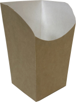 Набор коробок упаковочных для еды Gecko Для снеков 400мл (25шт, крафт) - 