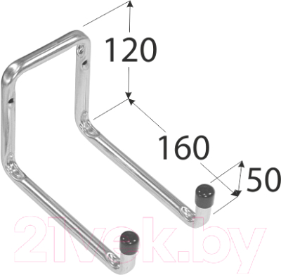 Крюк настенный Domax тип U H2U 160 / 582311