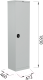 Миниатюра изображения товара Шкаф металлический Brabix MK 18/47/46-01 / 291139