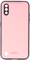 Чехол-накладка Case Glassy для Galaxy M01 (розовый) - 