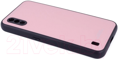Чехол-накладка Case Glassy для Galaxy M01 (розовый)
