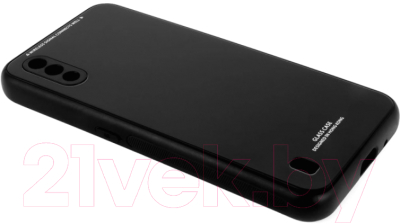 Чехол-накладка Case Glassy для Galaxy M01 (черный)